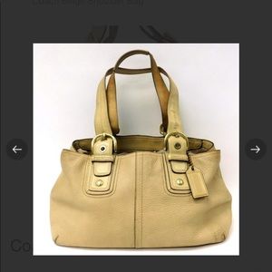 Coach Beige Shoulder Bag Style 11844